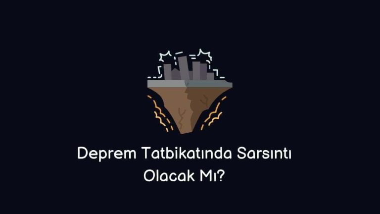 Deprem Tatbikatında Sarsıntı Olacak Mı? (Doğru Cevap)