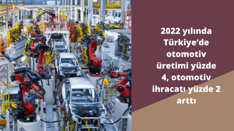 2023 yılında Türkiye ’de otomotiv üretimi yüzde 4, otomotiv ihracatı yüzde 2 arttı