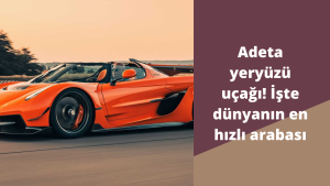 Adeta yeryüzü uçağı! İşte dünyanın en hızlı arabası